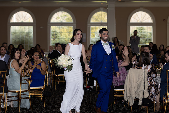 Bride and Groom Grand Entrance at Falkirk Wedding Reception