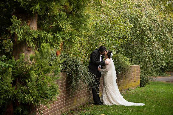 Maplewood Library NJ Wedding Portrait