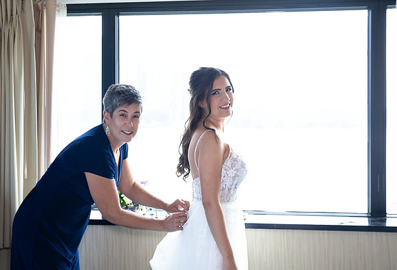 Bride and the mother