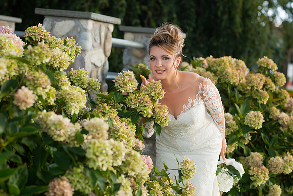 Bride and the Flowers