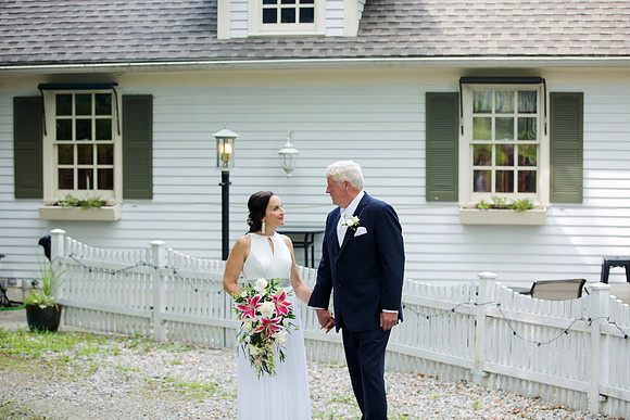 Older couple at their wedding day in Connecticut