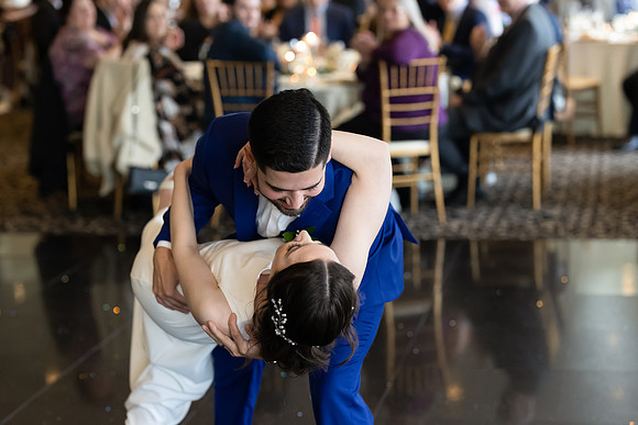 Bride and Groom Dancing