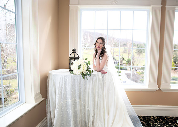 Beautiful Bride smiling in Falkirk Estate