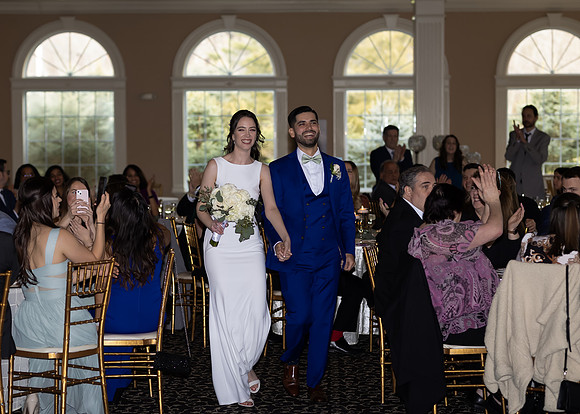 Bride and Groom Grand Entrance at Falkirk Wedding Reception